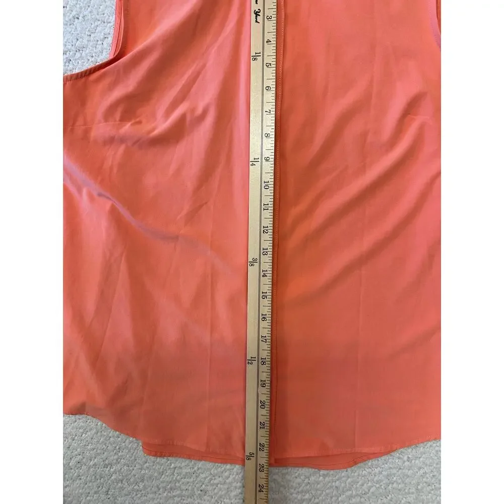 Eddie Bauer Womens Sleeveless Button Down Blouse Large
